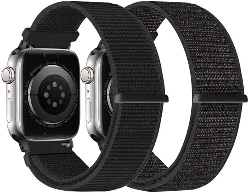TumCez Compatible con Apple Watch Cinturino 49mm 46mm 45mm 44mm 42mm 41mm 40mm 38mm Donna Uomo, Cinturino Nylon Sportivo di Ricambio Regolabile per iWatch Series 11 10 9 8 7 6 5 4 3 SE Ultra 3 2 1