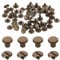 sourcing map 30set M4 x 6mm Chicago Screw Metal Slotted Head Binding Screws Post Nail Rivet Stud Screw Rivets for DIY Leather Belt Bag Craft Bookbinding, Bronze
