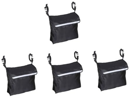 minkissy 4 Stück Rollstuhlaufbewahrung Hängetasche Tragetaschen Elektrorollstuhl Motorisierter Rollstuhl Transportstuhltasche Rollstuhlreisetasche Rollstuhltasche Mit Tasche Aus Schwarzem