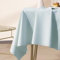 Homxi Tischtuch Rechteckig Klein,80 W x 120 L cm,Tischtuch für Gartentisch PVC Einfarbig Hellblau Tischdecke Wohnzimmertisch