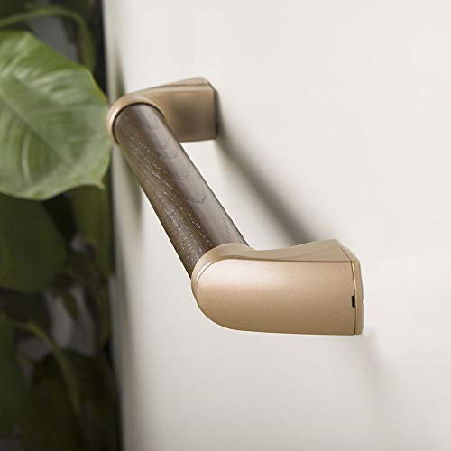Outdoor Waterproof Wood Grab Handles for Safety Support Ideal for Outside Door Corridor Stairs Cellar and Garage