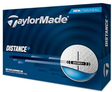 TaylorMade New Distance+ 2025 Balles de golf Blanc Taille unique