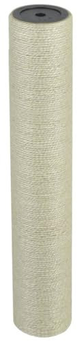 Poteau de Rechange pour Arbre à Chat, Arbre à Gratter de Rechange pour Chat Griffoir de Rechange en Sisal Grattoir pour Chats 8 x 45 cm 10 mm Beige