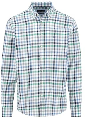 FYNCH-HATTON Kariertes Hemd mit Button-Down-Kragen