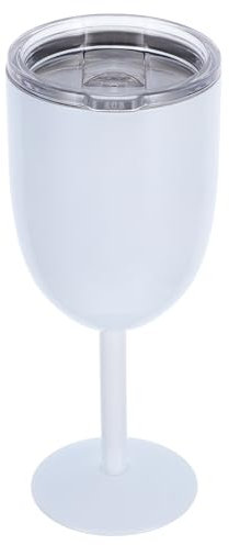 CIYODO Bicchieri Da Vino Isolati A Doppia Parete 10 Once in Acciaio Inox Con Coperchio Per Picnic Esterni Feste Viaggio Spiaggia Resistente E Portatile