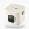 Popetes Kids - Chauffe-aliments portable LUNCH BOX© blanc | Sans fil, USB, récipient en acier inoxydable hermétique | 2 modes : chauffage 20-80 min et maintien de la chaleur 6h +