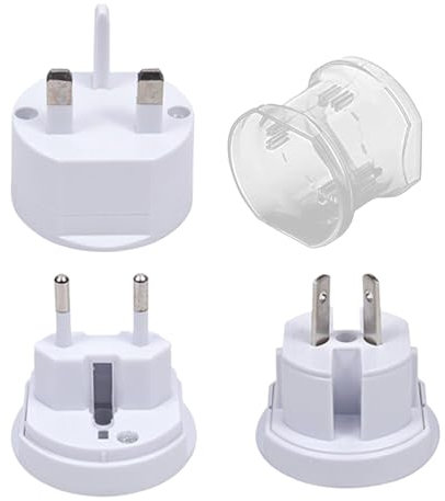 Adaptateur De Voyage - Adaptateur de Protection Contre Les Surtensions Portable - Accessoires De Voyage, Prise De Conversion avec Protection Contre Les Surtensions pour Les Petits Appareils