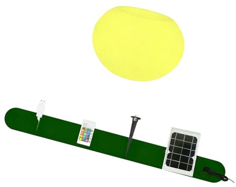 Pitadue Solars Lampe de décoration pour pot de fleurs avec LED à changement de couleur - Résistante aux intempéries - Éclairage extérieur pour terrasses - Étanche