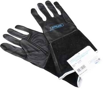 WELDAS WIG Schweißerhandschuhe Gr. M, L, XL schwarz, Leder 10-1050 Kevlar (10-1050, M)