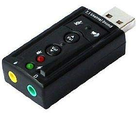 BIGtec USB Soundkarte 7.1 USB Adapter extern Soundstick Stick Sound mit 3D Sound Effekt Lautsprecher Mikrofon Headset Anschluß 2 x 3,5mm Anschluß,Virtual 7.1 Xear 3D Funktionstasten Soundadapter