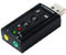 BIGtec USB Soundkarte 7.1 USB Adapter extern Soundstick Stick Sound mit 3D Sound Effekt Lautsprecher Mikrofon Headset Anschluß 2 x 3,5mm Anschluß,Virtual 7.1 Xear 3D Funktionstasten Soundadapter