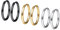 PROSTEEL 3 Paare Ohrringe Set 20mm Creolen Huggie Kreolen Ohrringe Edelstahl Hoop Klappcreolen Ohr Piercing Gold Schwarz Silber 3 Farbe Set
