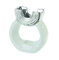 Casablanca - Duftlampe Aromabrenner Omega weiß Silber 17 cm, Keramik