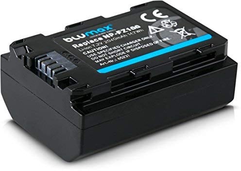 blumax Rechargeable Battery for Sony NP-FZ100 Replacement Battery Compatible With SONY ALPHA 9 – Alpha 7RM3 – 7 M3 Info Lithium Battery Z-Line Series 7,2 V – 2040 mAh