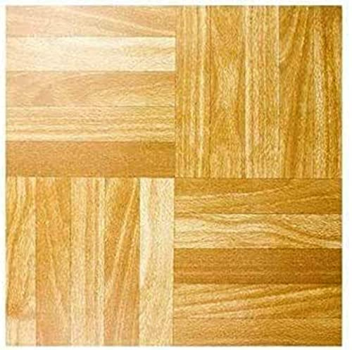 DIVCHI Square Wood Effect, 12 Inch x 12 Inch, Self Adhesive Vinyl Floor Tiles (60 PCS)