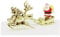 Anniversary House 3pcs ‘On Dasher On Dancer’ Sleigh Scene Cake Decorating Kit Christmas Cake Decorations, Christmas Cake Toppers, Yule Log Decorations, Traditional Non-Edible Decorations, BX314 UK