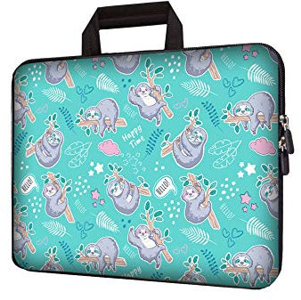 11 11.6 12 12.1 12.5 inch Laptop Carrying Bag Chromebook Case Notebook Ultrabook Bag Tablet Cover Neoprene Sleeve Fit Apple MacBook Air Samsung Google Acer HP DELL Lenovo Asus (Sloth)