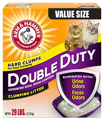 Arm & Hammer Double Duty Clumping Litter for Cats, 29 lbs.