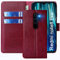 FMPCUON - Funda para Xiaomi Redmi Note 8 Pro, Funda con Solapa Xiaomi Redmi Note 8 Pro, Funda de Piel sintética Premium para Xiaomi Redmi Note 8 Pro, Color Rojo