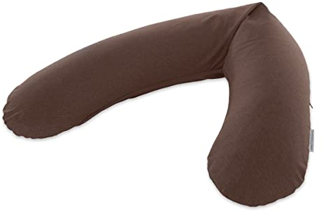 Das Original Theraline Stillkissen Dinkelfüllung Melange kastanie Bamboo