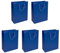 SIGEL GT503/5 große Papier-Geschenktüten - ultramarinblau matt - 33 x 26 cm, 1 stück (5er Pack)
