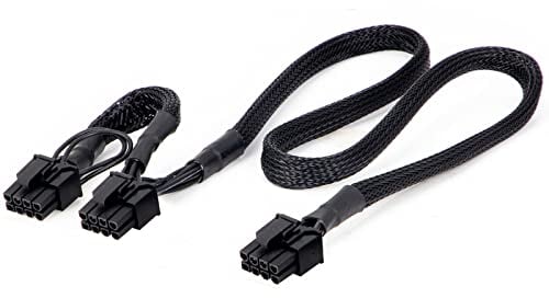YieJoya Cavo PCIE per Corsair, connettore PSU 8Pin a doppio connettore PCIe 8Pin (6+2) Cavo di alimentazione per alimentatore modulare Corsair serie RM/HX/CX-M