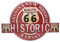 Generisch Retro Route 66 Tin Sign US American Vintage Steyle Historic Nostalgia Sign 50 x 34 cm (Oval)