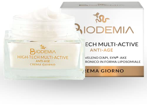 BIODEMIA | High-Tech Multi-Active Gesichtscreme, Anti-Age Tagescreme mit Bienengift und Hyaluronsäure Schnelle Absorption, fördert die Expressionsfalten, 50 ml