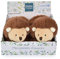 Doudou et Compagnie – Hausschuhe Igel – Unicef – Braun – offene Box – integrierte Rassel – Geschenkidee zur Geburt Mädchen und Jungen – von 0 bis 6 Monaten – DC3998