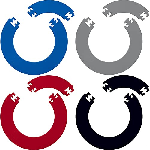 GORILLA DARTS 4pcs EVA Dartboard Surround Wall Protector Blue Grey Red Black