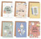 Papierdrachen 6 Grußkarten als Klappkarte inklusive Umschlag und 6 Aufkleber zur Einschulung - Grüße für das Schulkind - kindgerechte Glückwunschkarten zum Schulanfang - Pastell - Set 4