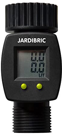 Jardibric - Compteur d'eau Journalier et Total - Outil de Mesure Précis pour Suivre Facilement la Consommation d'eau dans Votre Jardin
