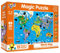 Galt, Magic Puzzle - World Map, 50 piece Puzzle for Age 4+