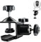 Supporto Fotocamera Clamp Morsetto Clip - Telecamera Accessori con Piastra di Montaggio Universale e Adattatore a Vite da 1/4 per Sistemi Telecamere Sicurezza Esterni Interni, 1 Pezzo