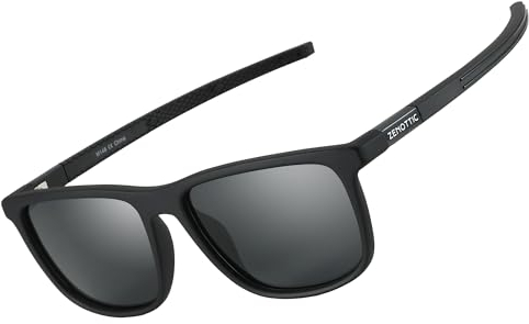 ZENOTTIC Quadratische Polarisiert Sonnenbrille für Herren - Leichter TR90 Rahmen 100% UV-Blockierung für Autofahren Angeln Golf Sport