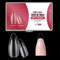 500 Pièces Capsule Americaine Ongle, 12 Tailles Différentes Amande Capsule Ongles Acrylique pour Nail Art Artificiel Ongles pour Salons de Manucure