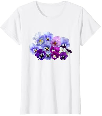 Gärtner Geschenke, Stiefmütterchen Blume T-Shirt, Floral Frühling Stiefmütterchen T-Shirt
