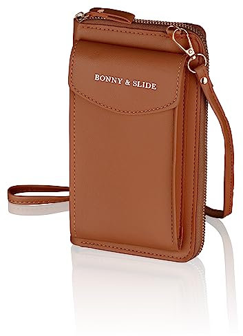 BONNY & SLIDE Portefeuille pour femme - Vegan - Sac à bandoulière pour téléphone portable - Sac à bandoulière - Porte-monnaie de taille moyenne - Sac à main - Sac à bandoulière pour femme -