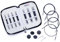 KnitPro Karbonz Stricknadel-Set, 7 Stück, rund, austauschbar, spezielles Deluxe-Set