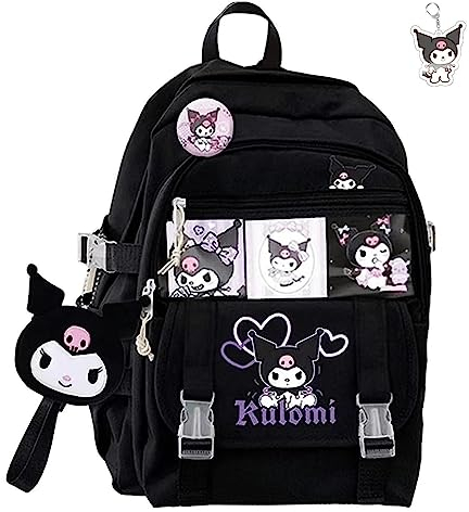 GDFENDU Sac à dos Kawaii avec porte-clés, 41,9 cm, imprimé 3D, sac de sport décontracté, sac à dos pour jeunes en plein air, sacs à dos de voyage., a, 16.5in