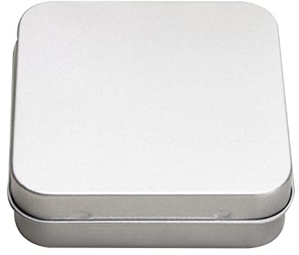 KLOVA Aufbewahrungsbox mit Deckel, Weißblech-Box, sauber zu halten, Zuhause, Wohnheim, Süßigkeiten für Kondom, Aufbewahrung, Mini-Metalldose mit Deckel für Zuhause, Wohnheim