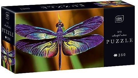Interdruk Puzzle 250 48x33 cm Animals Tiere - Dragonfly - Libelle