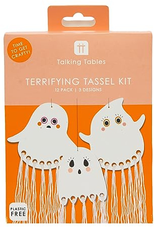 Talking Tables | Halloween Kids Crafts Kit DIY Paper Arts and Craft Activity Make Your Own Gift Bunting Hanging Party Decorations | No Scary Plastic Here | Product Reusable & Packaging Recyclable