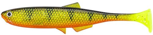 LMAB Bleak Shad 6 cm, 9 cm, 12 cm, 15 cm, 18 cm KÖFI - Gummifisch Angelköder - Gummiköder für: Zander, Barsch, Hecht & Forelle - Zanderköder Hechtköder - Kunstköder (18 cm, Natural Perch)