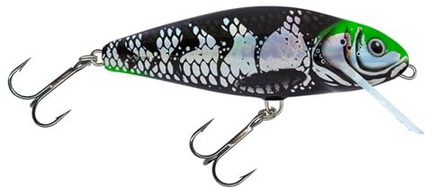 Salmo Perch 8,0cm Floating Holo Dark Green Head Wobbler