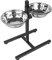 Mangeoire pour Chien INOX,Hauteurs Réglable,Gamelle Surelevee pour Chien Chat,Support Gamelles avec Gamelle Anti-Glouton,Gamelle Chien Surelevee,Gamelle Chien Convient à Tous Les Chiens