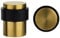 IRONZONE® 1 x Door Stop 41mm in Satin Brass with Superior Rubber Sound Dampening for Floor mounting, Screw Fixings Included