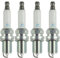 ZIxmix 4 Stück 1675 PFR7S8EG 06H905601A Laser Platinum Zündkerze kompatibel mit Au-di A3 A4 A5 A6 Q5 R8 S5 TT VW J-etta G-olf Pass-at Ti-guan Spark Plug Compatible
