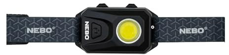 NEBO Combo Pack Tac Slyde Torch & 150 Headtorch - Headlight and Torch with Lantern Modes, Emergency Red Flash & Magnetic Base for Hands-Free Lighting