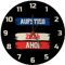 Kiel Aufstieg 2024 Wanduhr mit Spruch AHOI Maritimer Hafen Design Fußball-Aufsteiger 2024 Schleswig-Holstein Stolz